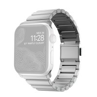 Nomad Gliederarmband aus Aluminium für Apple Watch Silber