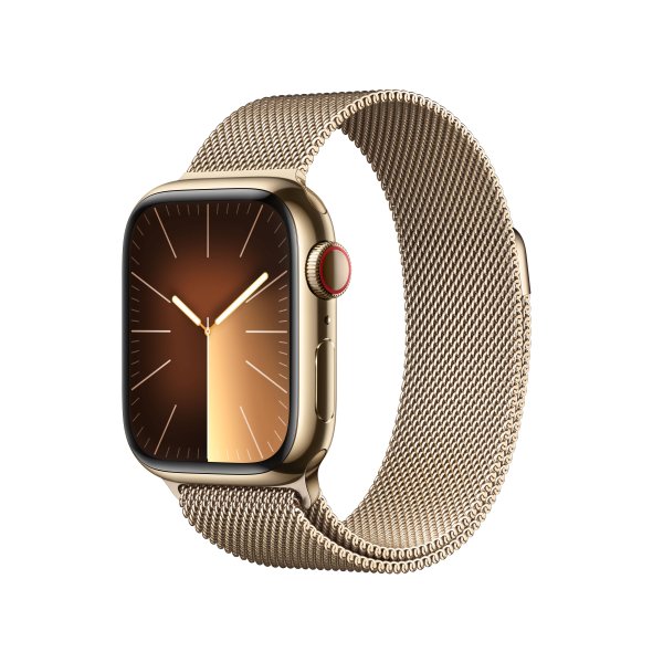 Apple Watch Series 9 Edelstahl Gold