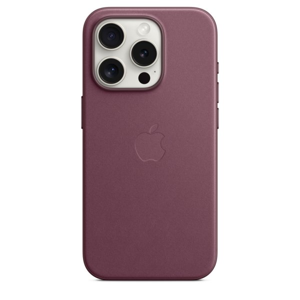 Apple iPhone 15 Pro Feingewebe Case mit MagSafe, Mullberry