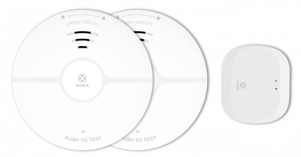 WOOX Rauchmelder Kit, Wi-Fi, Smart Home/Alexa/Google