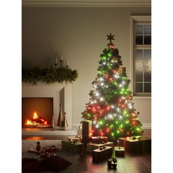 Nanoleaf Holiday String Lights Lichterkette für den Weihnachtsbaum, 250 LED, 20m