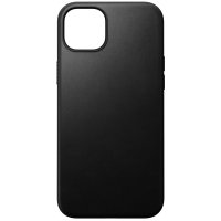 Nomad Modern Leder Case mit MagSafe für iPhone 15 Plus Schwarz