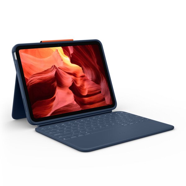 Logitech Rugged Combo 4, Case mit integrierter Tastatur für Apple iPad 10,9“ (10. Gen), Education, S