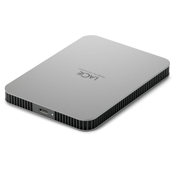 LaCie Mobile Drive (2022), externe Festplatte, 2 TB, USB-C, Silber