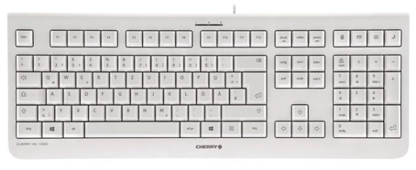 Cherry KC1000 Tastatur, kabelgebunden, Schweiz, Hellgrau