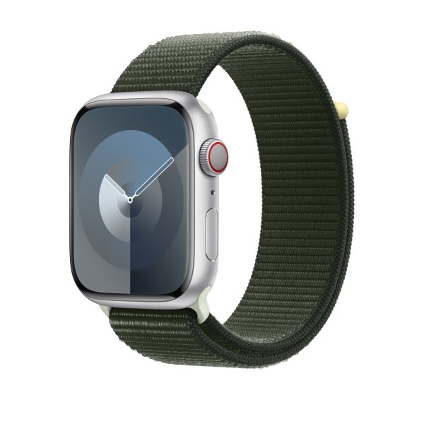 Apple Sport Loop Armband für Apple Watch 45 mm, Zypresse