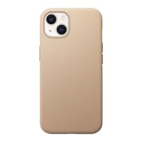 Nomad Modern Leder Case mit MagSafe für iPhone 13 Beige