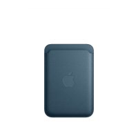 Apple iPhone Feingewebe Wallet mit Magsafe Pazifikblau