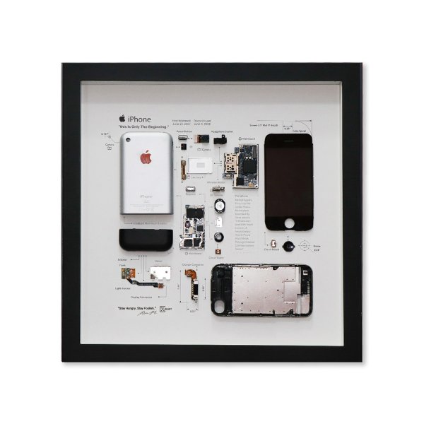 Xreart Zerlegtes iPhone im Bilderrahmen, Apple iPhone 1 (2G)