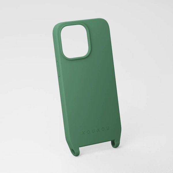 XOUXOU Case mit Ösen für Apple iPhone 13, Salbeigrün