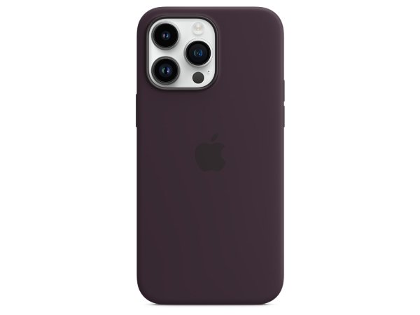 Apple iPhone 14 Pro Max Silikon Case mit MagSafe, Holunder