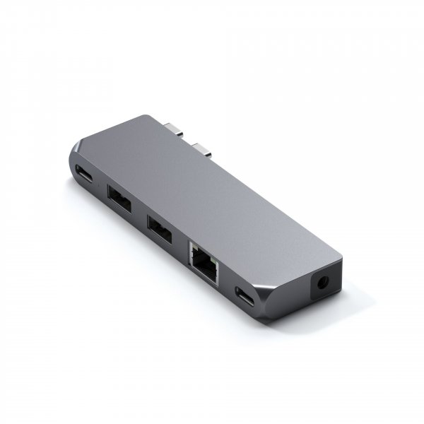 Satechi USB-C Pro Hub Mini (6 in 3 Adapter), Space Grau