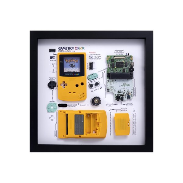 Xreart Zerlegter Game Boy im Bilderrahmen, Nintendo Game Boy Color, Orange