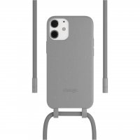 Woodcessories Necklace Case für iPhone 12 mini Grau