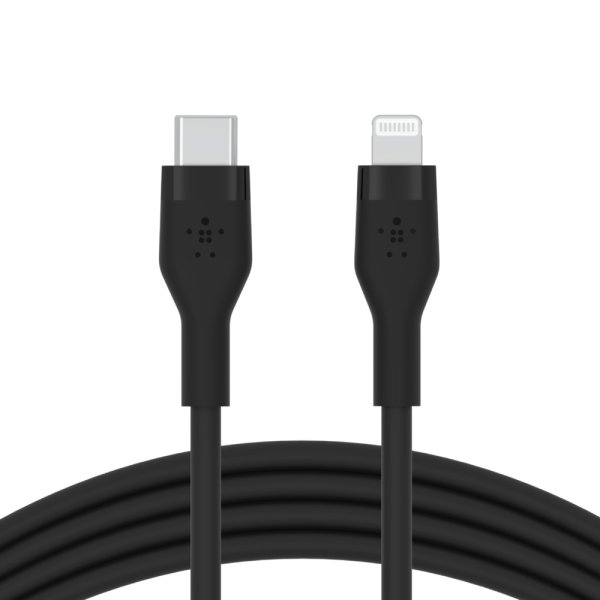 Belkin Flex USB-C auf Lightning Kabel, 1m, Schwarz