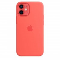 Apple Silikon Case für iPhone 12 mini Zitruspink