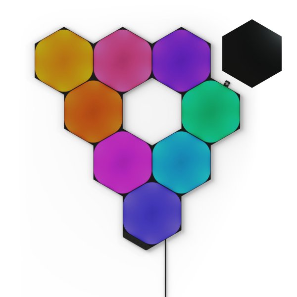 Nanoleaf Shapes Hexagons, Starter Kit (9er Pack), Schwarz