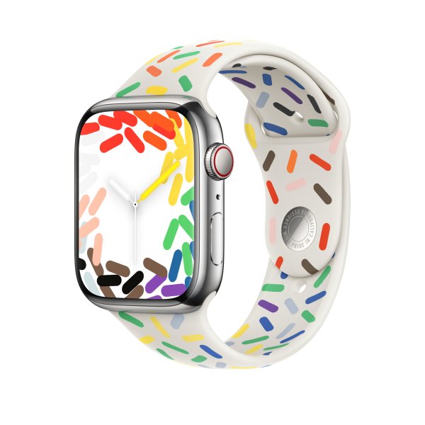 Apple Pride Edition Sportarmband für Apple Watch 41 mm, M/L (150-200 mm Umfang)