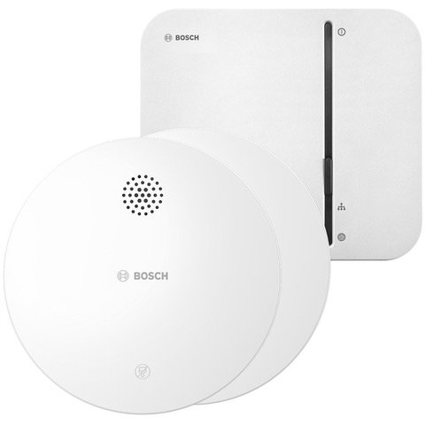 Bosch Smart Home Starter Set - 1x Controller I + 2x Bosch Smart Home Rauchwarnmelder II