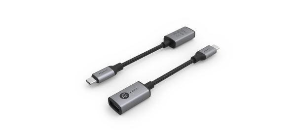 ADAM elements USB-C auf USB-A Adapter, Grau