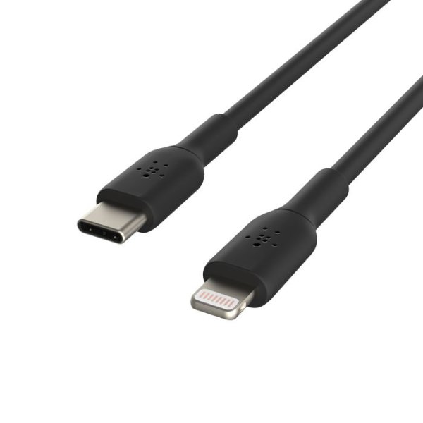 Belkin BOOST CHARGE USB-C auf Lightning Kabel, 1m, Schwarz