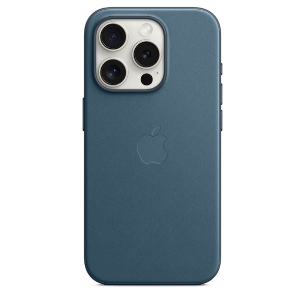 Apple iPhone 15 Pro Feingewebe Case mit MagSafe, Pazifikblau