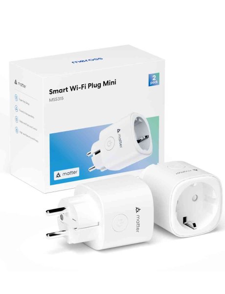 Meross Smart Wi-Fi Plug mit Energiemonitor (1er Pack, Matter kompatibel)