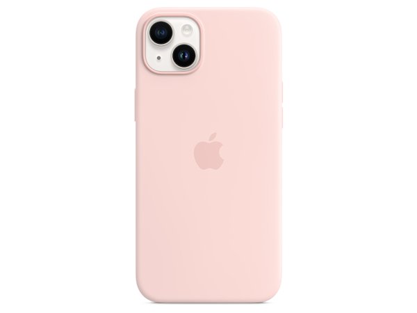 Apple iPhone 14 Plus Silikon Case mit MagSafe, Kalkrosa