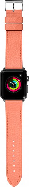 LAUT Milano Watch Strap 42/44mm - Leder Armband für Apple Watch, pink
