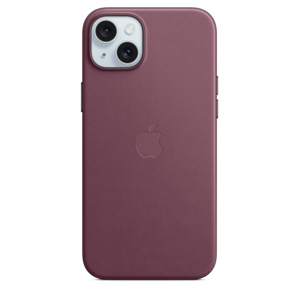 Apple iPhone 15 Plus Feingewebe Case mit MagSafe, Mullberry
