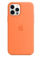 Apple Silikon Case für iPhone 12 / 12 Pro Kumquat