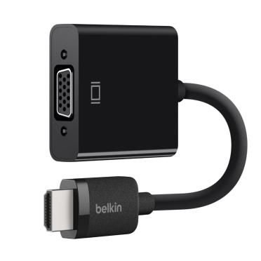 Belkin HDMI/VGA-Adapter mit Micro-USB-Anschluss zur Stromversorgung, Schwarz