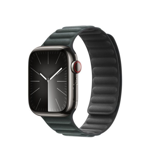 Apple Armband mit Magnetverschluss für Apple Watch 41 mm, Immergrün, S/M (130-160 mm Umfang)