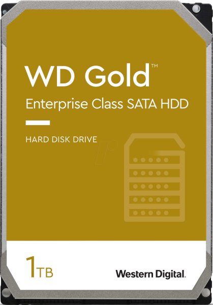 Western Digital WD GOLD SATA HDD Enterprise-Klasse, Interne Festplatte, 1TB