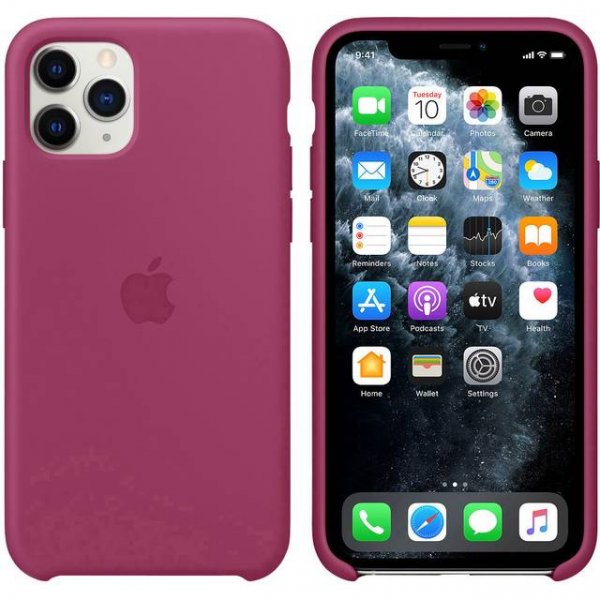 Apple iPhone 11 Pro Silikon Case, Granatapfel
