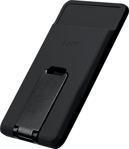 LAUT Flexi Prop MagSafe Stand Wallet für Apple iPhone 12/13/14/15 (alle Modelle), Schwarz