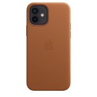 Apple Leder Case für iPhone 12 / 12 Pro Sattelbraun