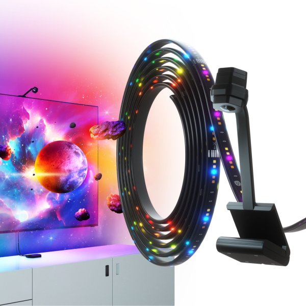 Nanoleaf 4D Screen Mirror Kit, LED Streifen + Mirror Kamera für TV (65")