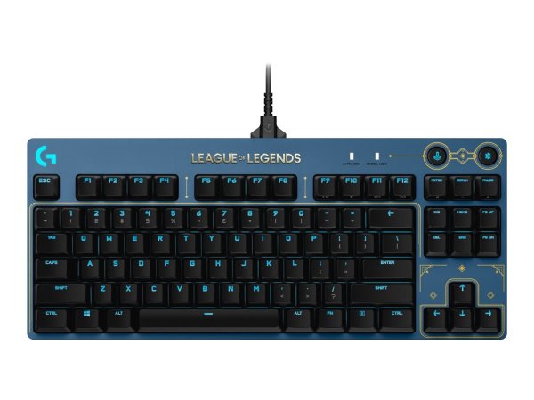 Logitech G Pro - League of Legends Edition, RGB Gamingtastatur, kabelgebunden, Blau, Deutsch
