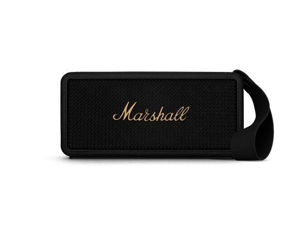 Marshall Middleton Black & Brass, portabler Lautsprecher, kabellos, Schwarz