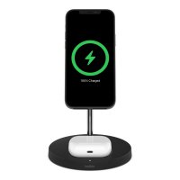 Belkin BOOST CHARGE PRO 2-in-1 QI Charger mit MagSafe Schwarz
