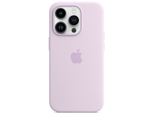 Apple iPhone 14 Pro Silikon Case mit MagSafe, Flieder