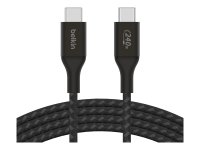 Belkin USB-C auf USB-C Kabel geflochten Schwarz