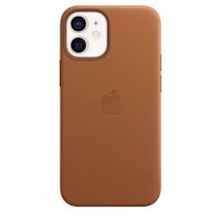 Apple iPhone 12 mini Leder Case Sattelbraun