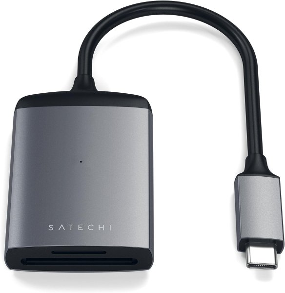 Satechi Aluminum Type-C UHS-II Micro/SD Card Reader space gray
