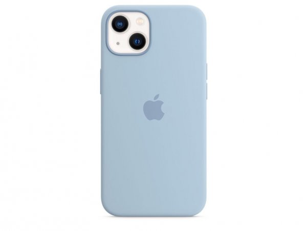 Apple iPhone 13 Silikon Case mit MagSafe, Dunstblau