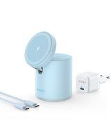Anker MagGo 623 Kabelloses Ladegerät für iPhone & Earbuds Blau
