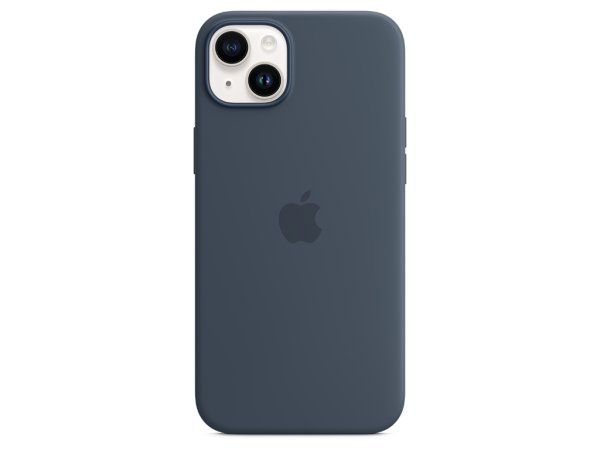 Apple iPhone 14 Plus Silikon Case mit MagSafe, Sturmblau