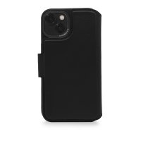 Decoded Leder MagSafe Wallet für iPhone 14 Plus Schwarz