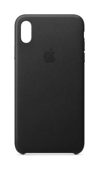 Apple iPhone XS Max Leder Case, Schwarz